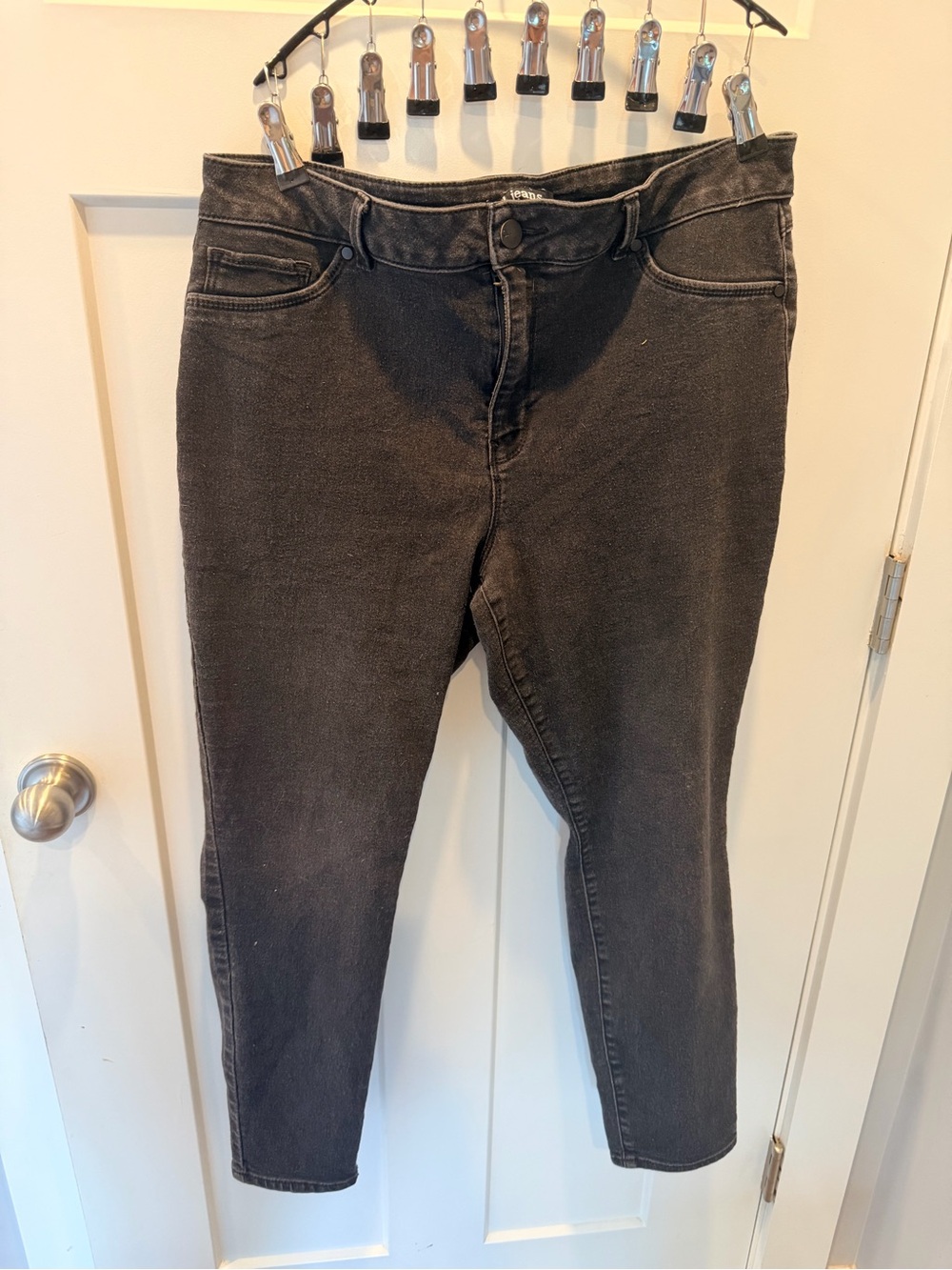 d.jeans Women’s Black Stretch Skinny Jeans Plus Size 20W